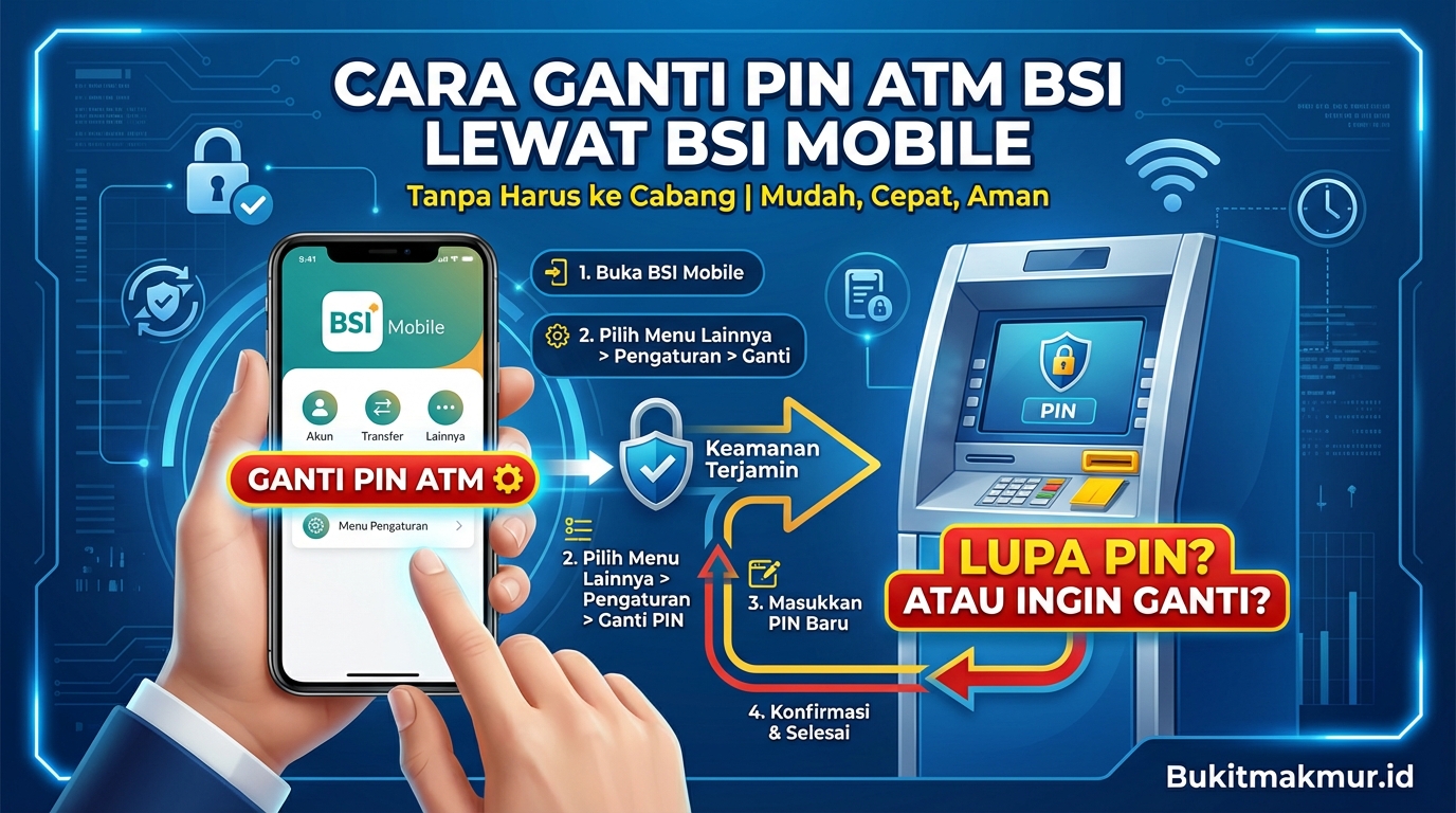 Cara Ganti PIN ATM BSI Lewat BSI Mobile Tanpa Harus ke Cabang