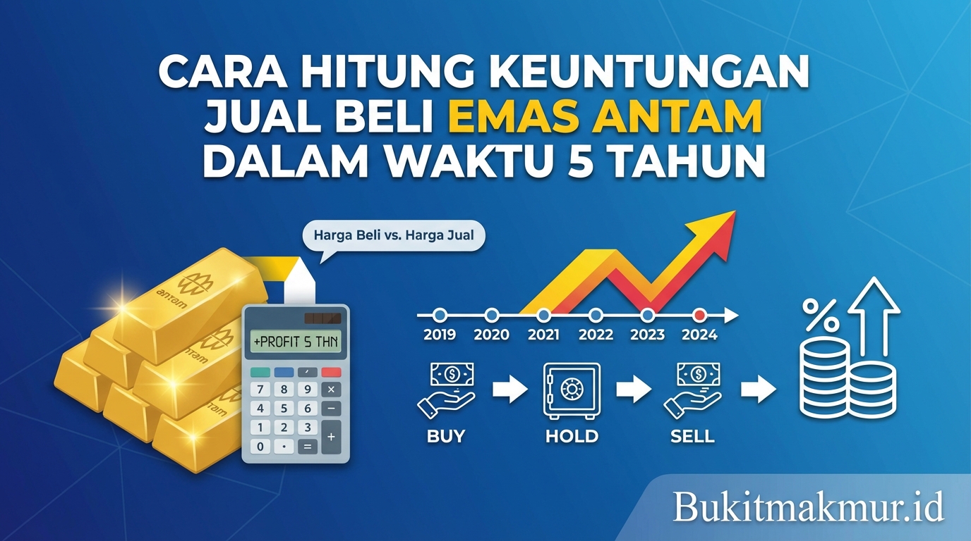 Cara Hitung Keuntungan Jual Beli Emas Antam dalam Waktu 5 Tahun