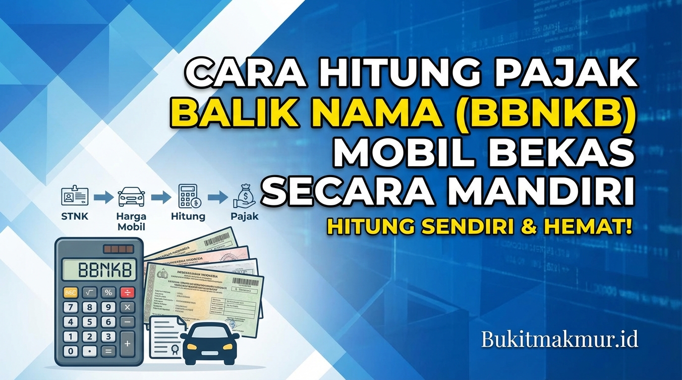 Cara Hitung Pajak Balik Nama (BBNKB) Mobil Bekas Secara Mandiri