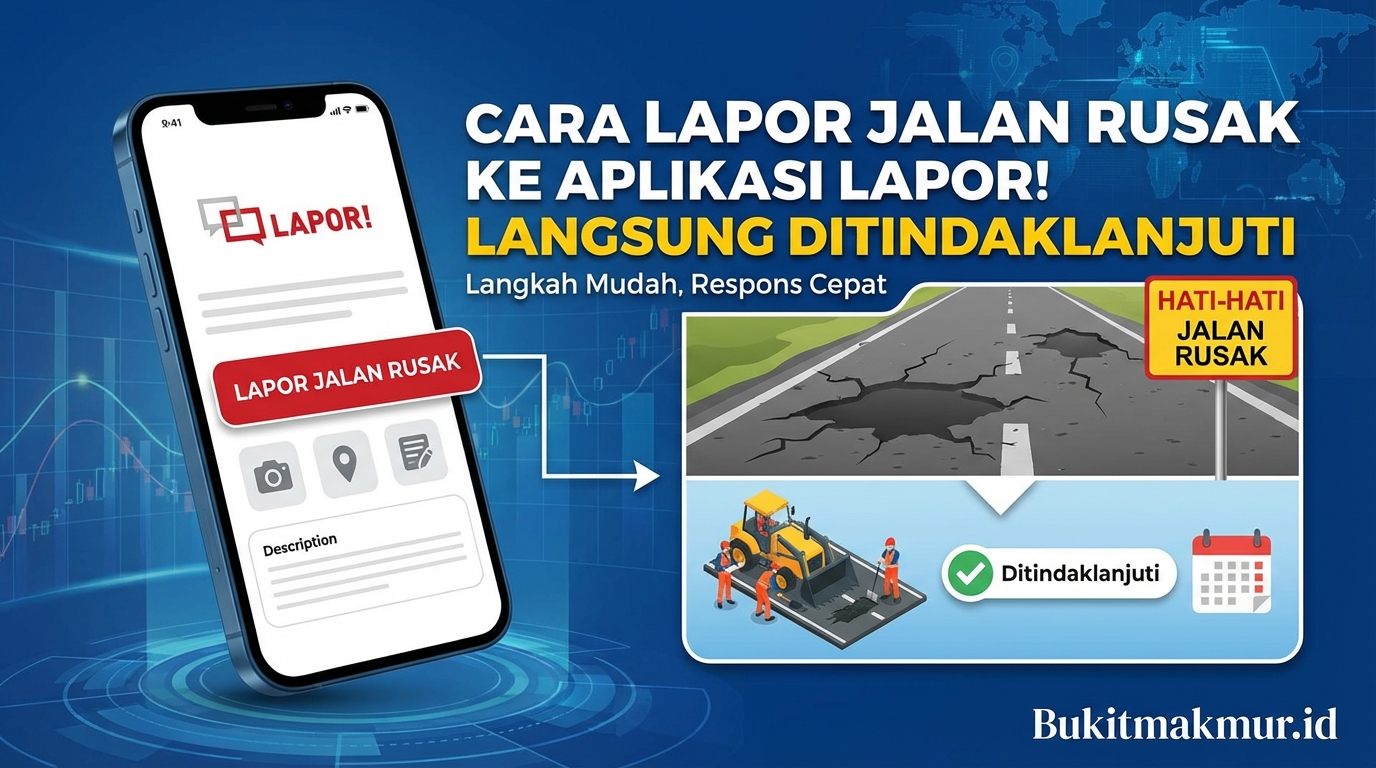 Cara Lapor Jalan Rusak ke Aplikasi Lapor! Langsung Ditindaklanjuti