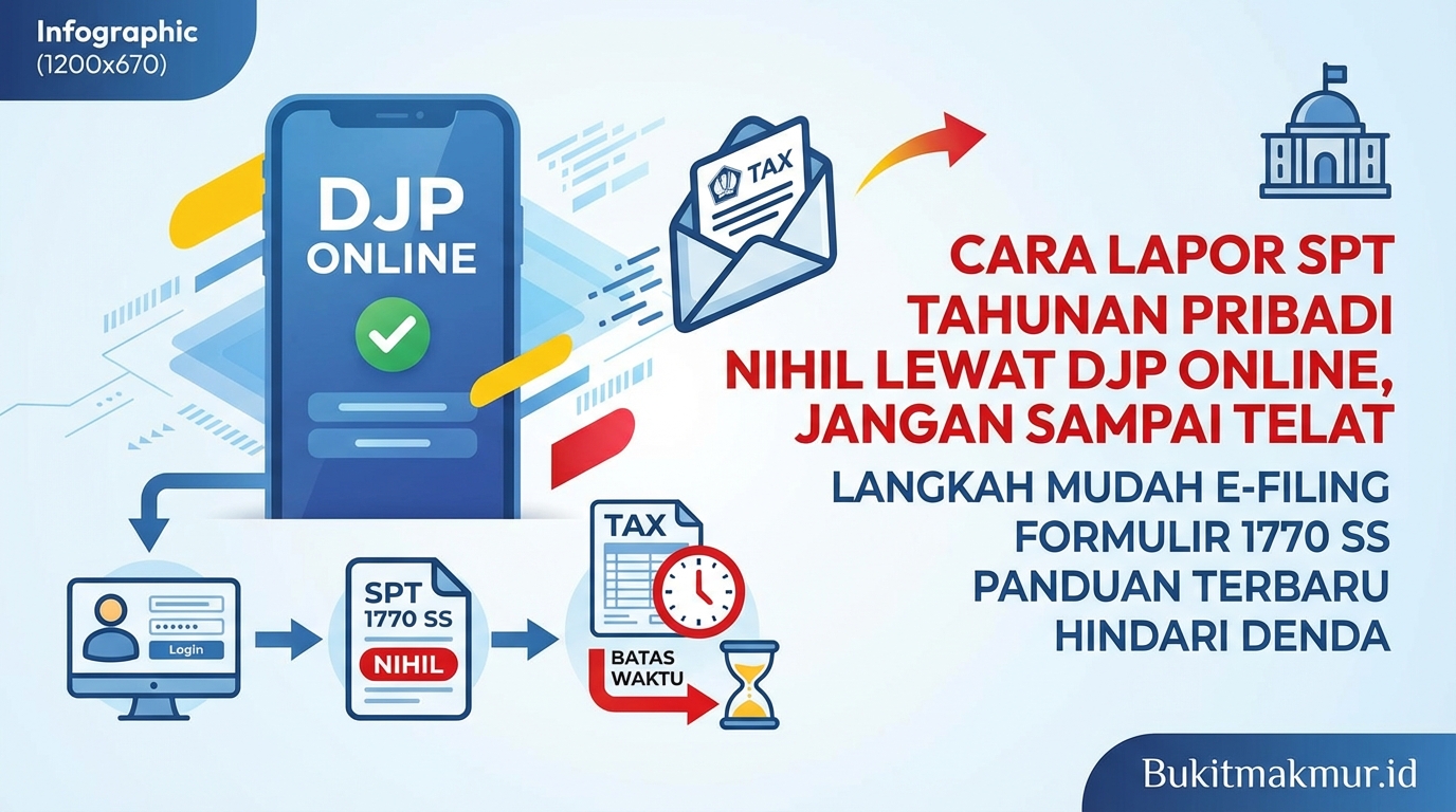 Cara Lapor SPT Tahunan Pribadi Nihil Lewat DJP Online, Jangan Sampai Telat