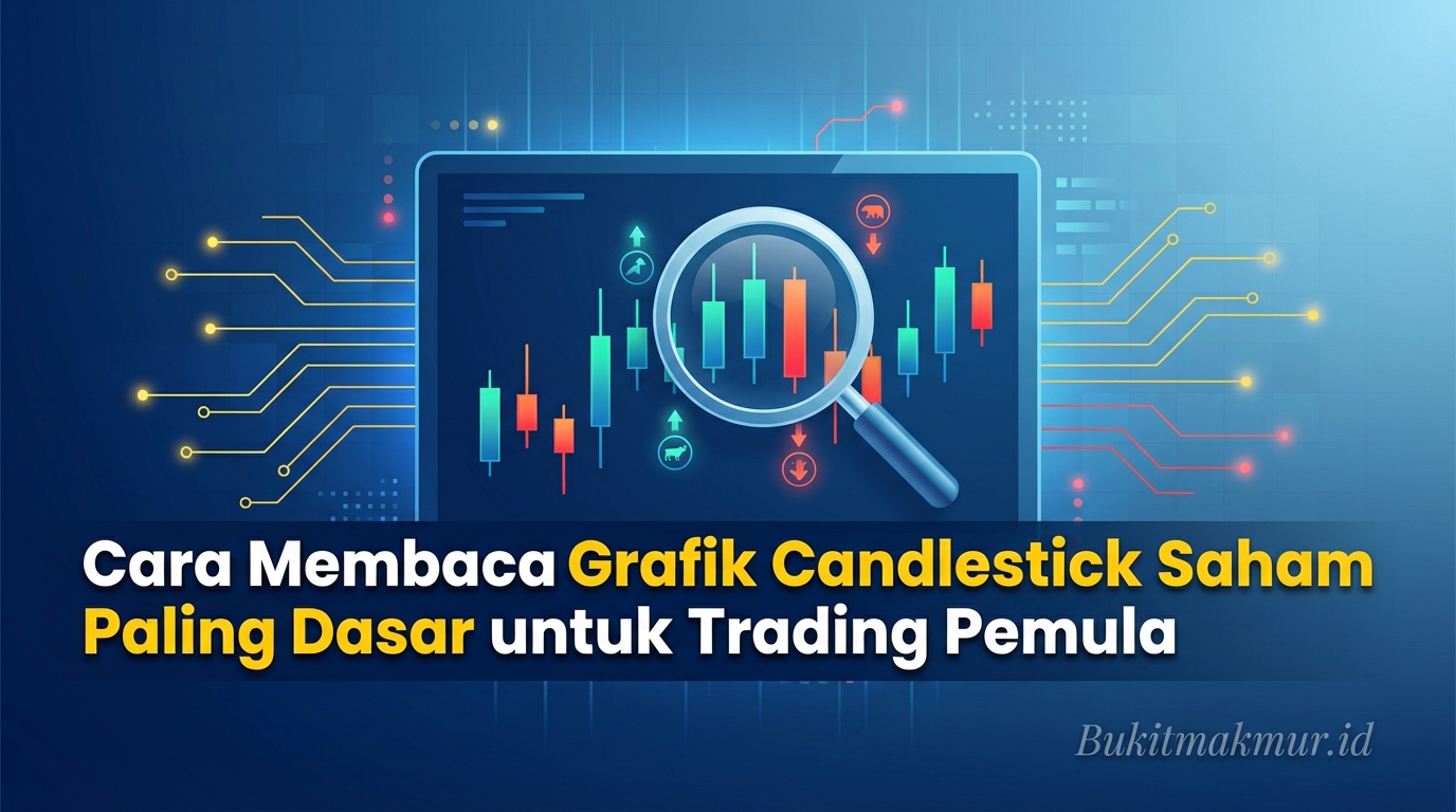 Cara Membaca Grafik Candlestick Saham Paling Dasar untuk Trading Pemula