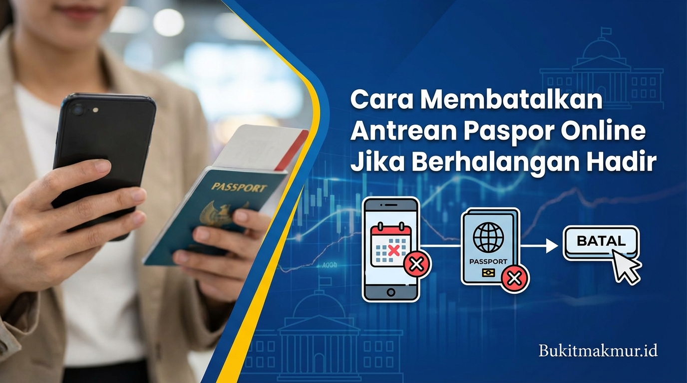 Cara Membatalkan Antrean Paspor Online Jika Berhalangan Hadir