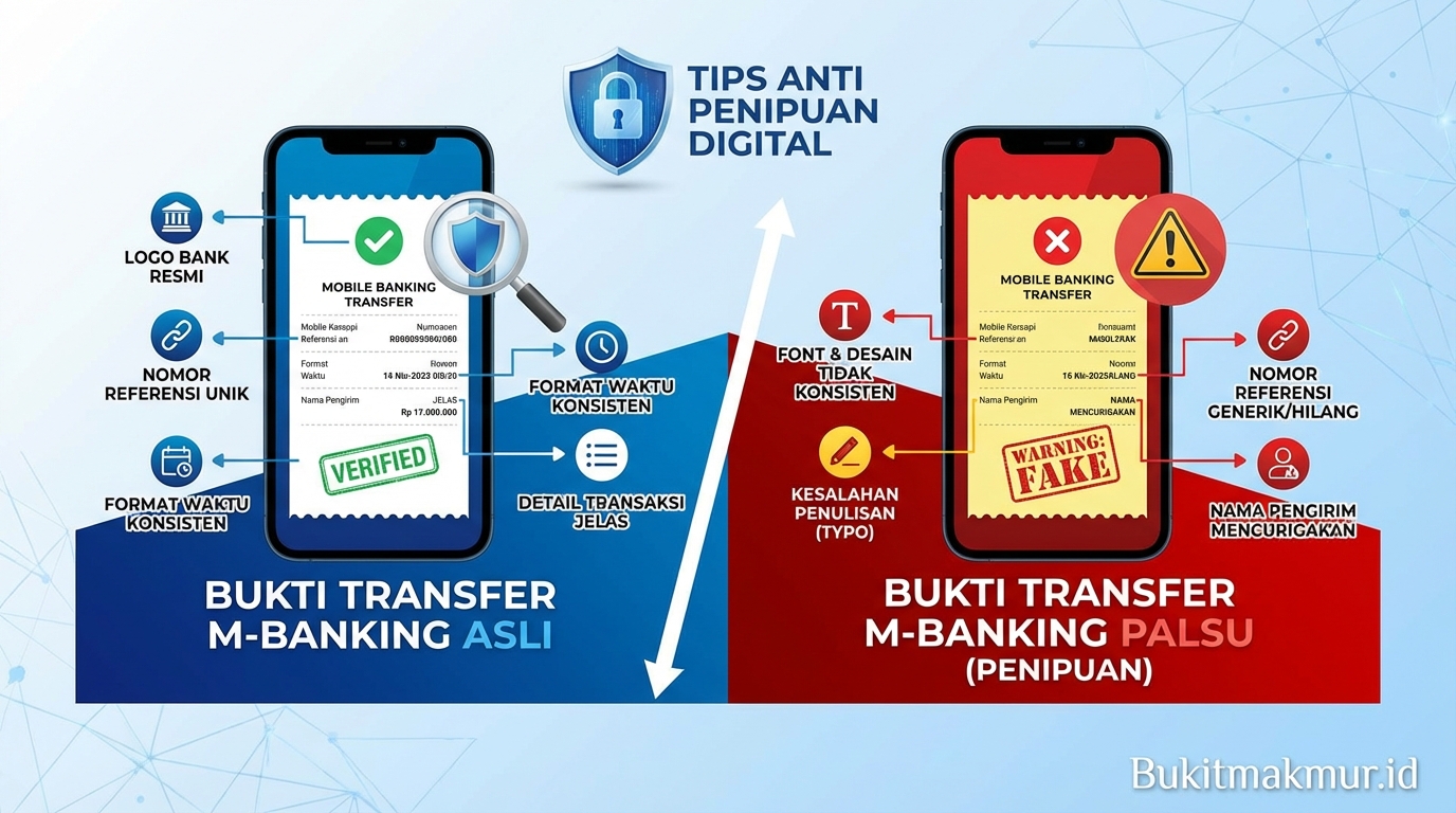 Cara Membedakan Bukti Transfer M-Banking Asli dan Palsu (Anti Penipuan)