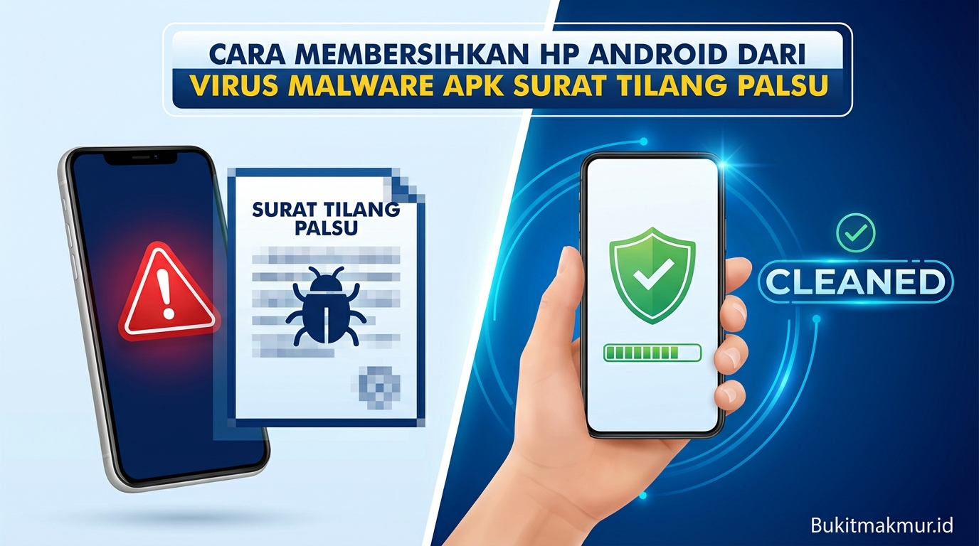 Cara Membersihkan HP Android dari Virus Malware APK Surat Tilang Palsu