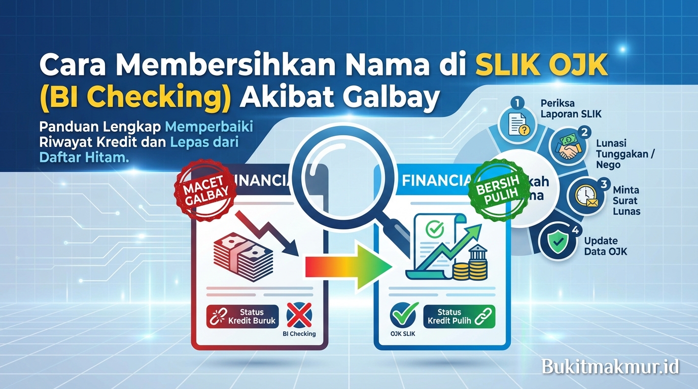 Cara Membersihkan Nama di SLIK OJK (BI Checking) Akibat Galbay