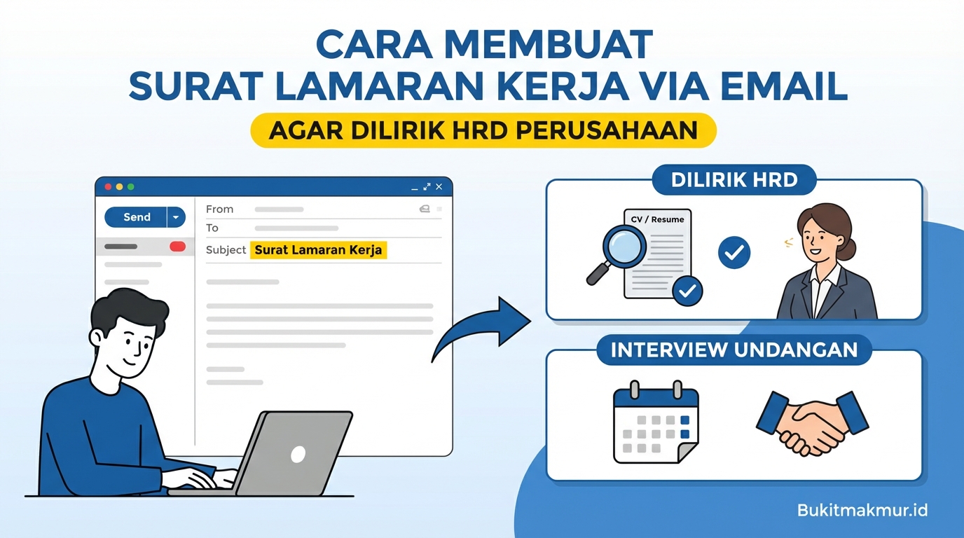 Cara Membuat Surat Lamaran Kerja via Email Agar Dilirik HRD Perusahaan