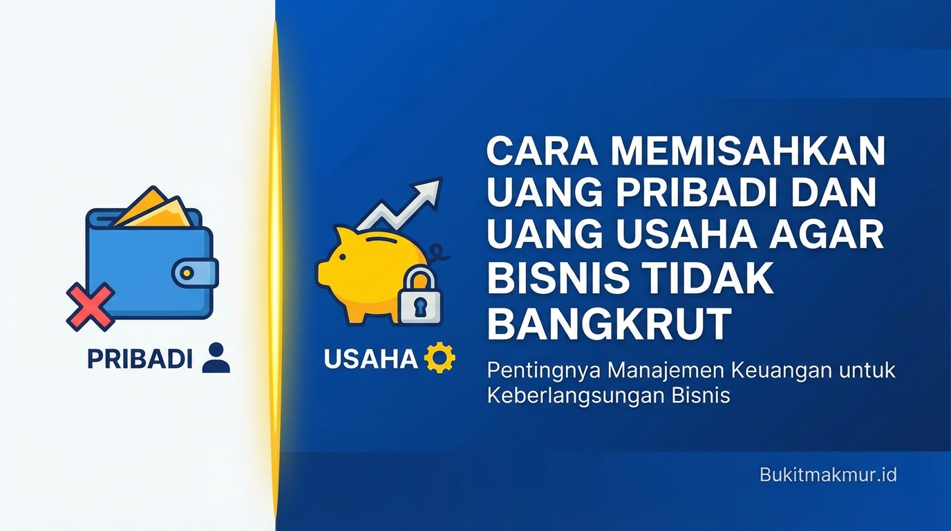 Cara Memisahkan Uang Pribadi dan Uang Usaha Agar Bisnis Tidak Bangkrut