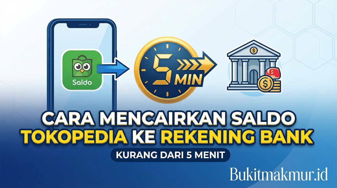 Cara Mencairkan Saldo Tokopedia ke Rekening Bank Kurang dari 5 Menit