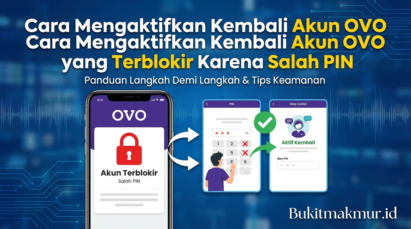 Cara Mengaktifkan Kembali Akun OVO yang Terblokir Karena Salah PIN