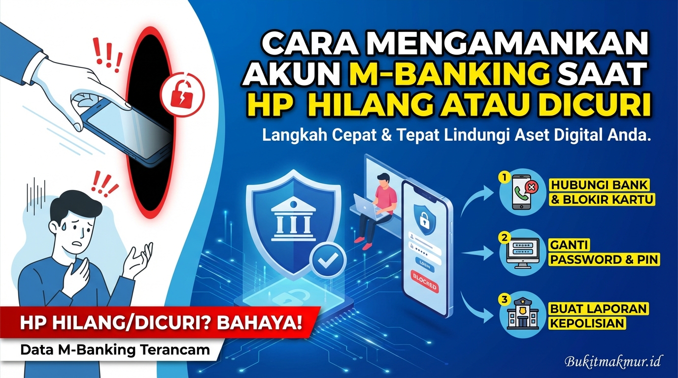 Cara Mengamankan Akun M-Banking Saat HP Hilang atau Dicuri