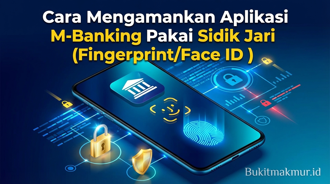 Cara Mengamankan Aplikasi M-Banking Pakai Sidik Jari (Fingerprint/Face ID)