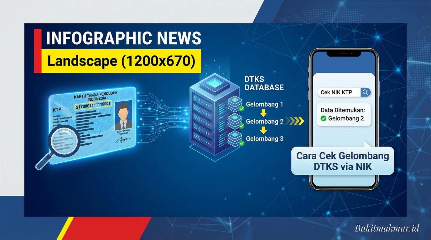 Cara Mengetahui NIK KTP Anda Masuk Database DTKS Gelombang Berapa
