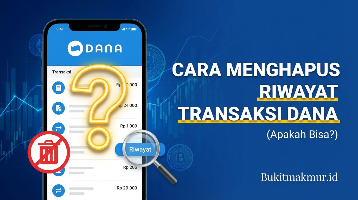 Cara Menghapus Riwayat Transaksi di Aplikasi DANA (Apakah Bisa?)
