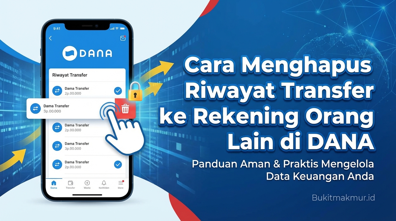 Cara Menghapus Riwayat Transfer ke Rekening Orang Lain di DANA