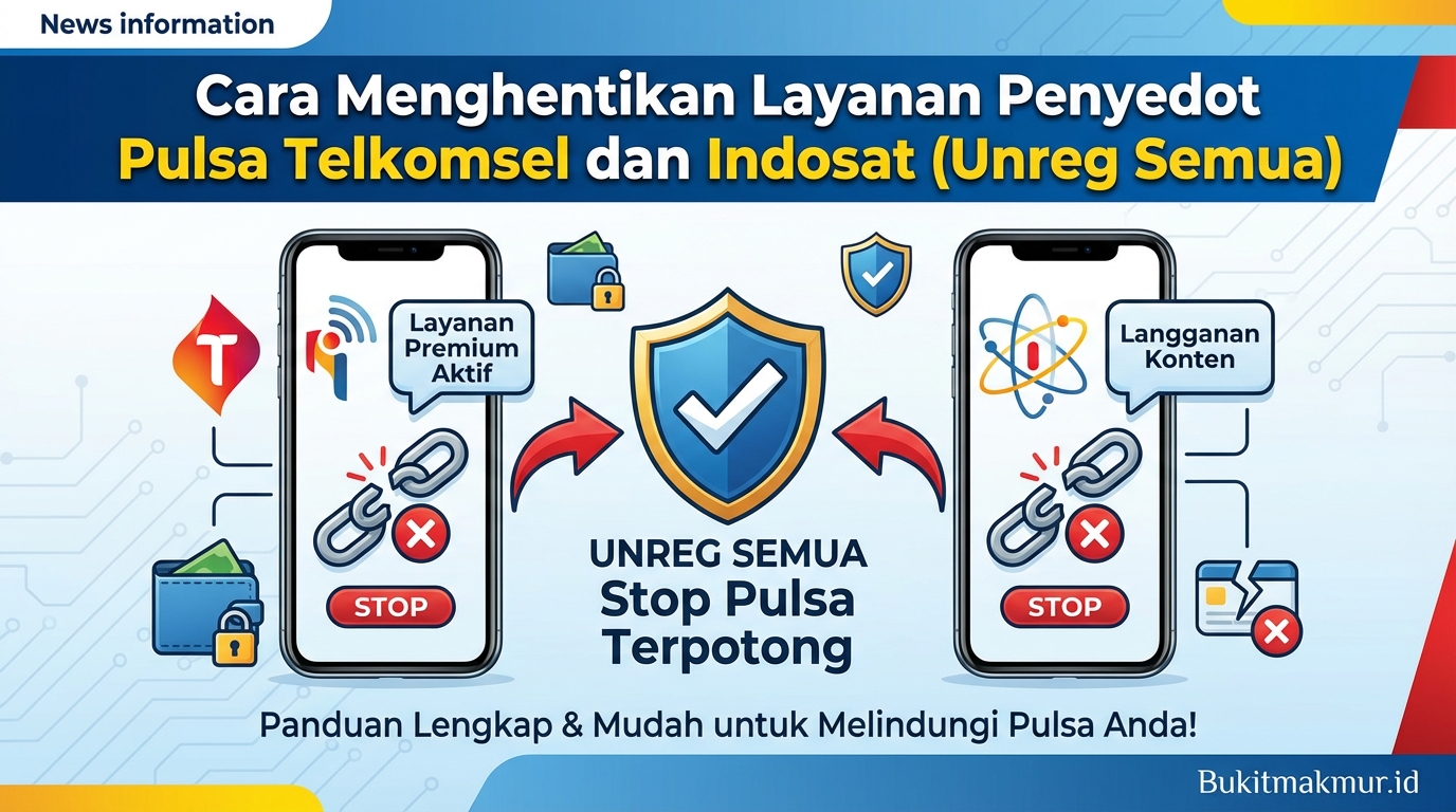 Cara Menghentikan Layanan Penyedot Pulsa Telkomsel dan Indosat (Unreg Semua)