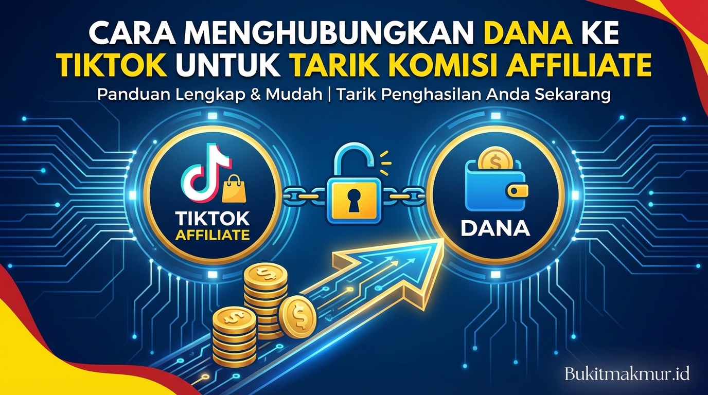 Cara Menghubungkan DANA ke TikTok untuk Tarik Komisi Affiliate