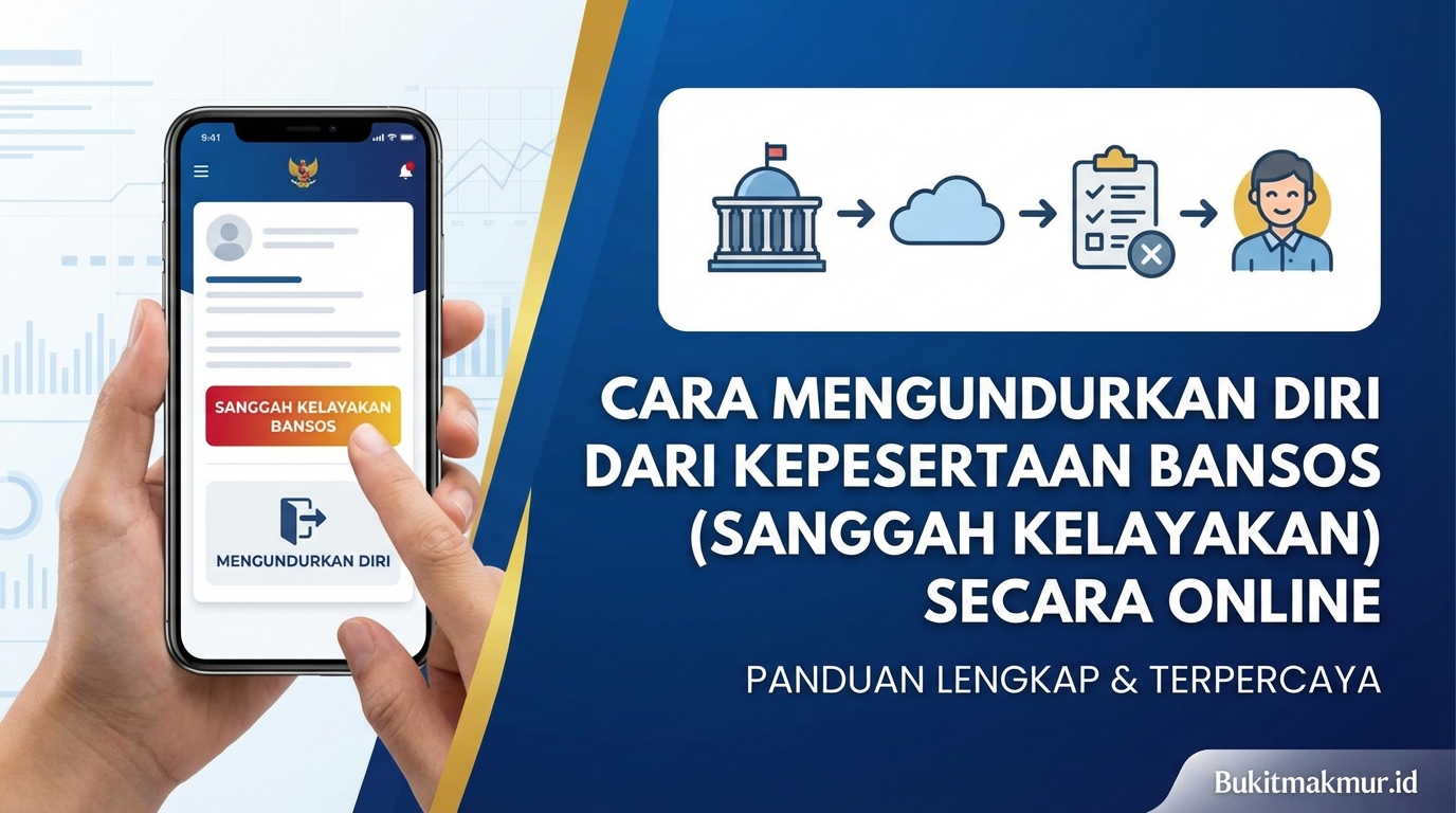 Cara Mengundurkan Diri dari Kepesertaan Bansos (Sanggah Kelayakan) Secara Online