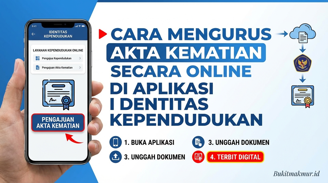 Cara Mengurus Akta Kematian Secara Online di Aplikasi Identitas Kependudukan