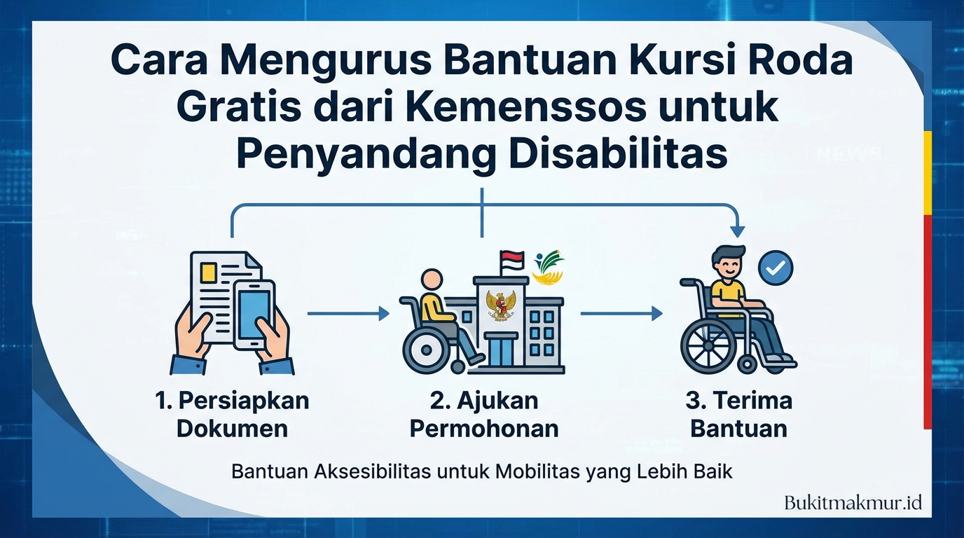 Cara Mengurus Bantuan Kursi Roda Gratis dari Kemensos untuk Penyandang Disabilitas