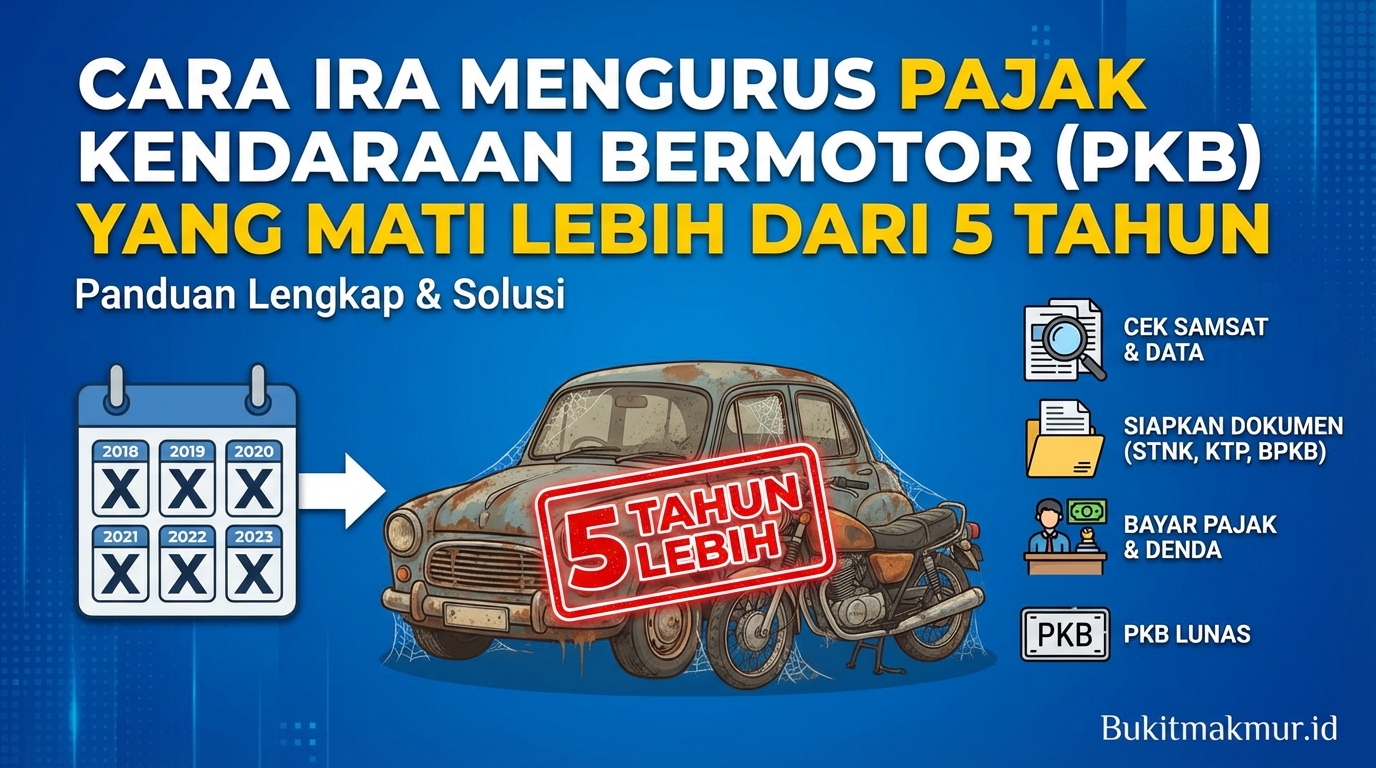 Cara Mengurus Pajak Kendaraan Bermotor (PKB) yang Mati Lebih dari 5 Tahun