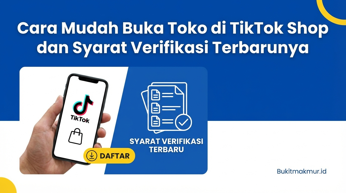 Cara Mudah Buka Toko di TikTok Shop dan Syarat Verifikasi Terbarunya