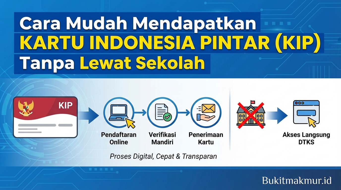 Cara Mudah Mendapatkan Kartu Indonesia Pintar (KIP) Tanpa Lewat Sekolah