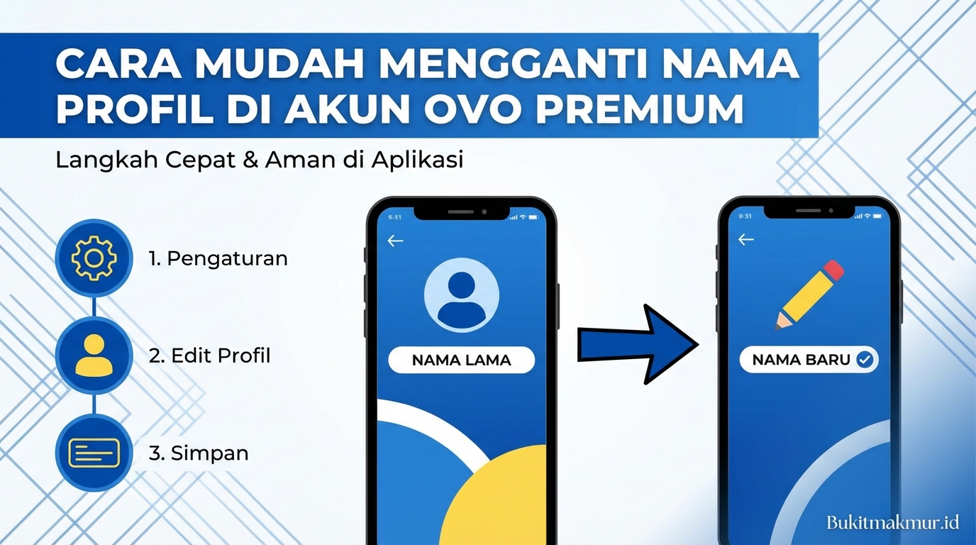 Cara Mudah Mengganti Nama Profil di Akun OVO Premium