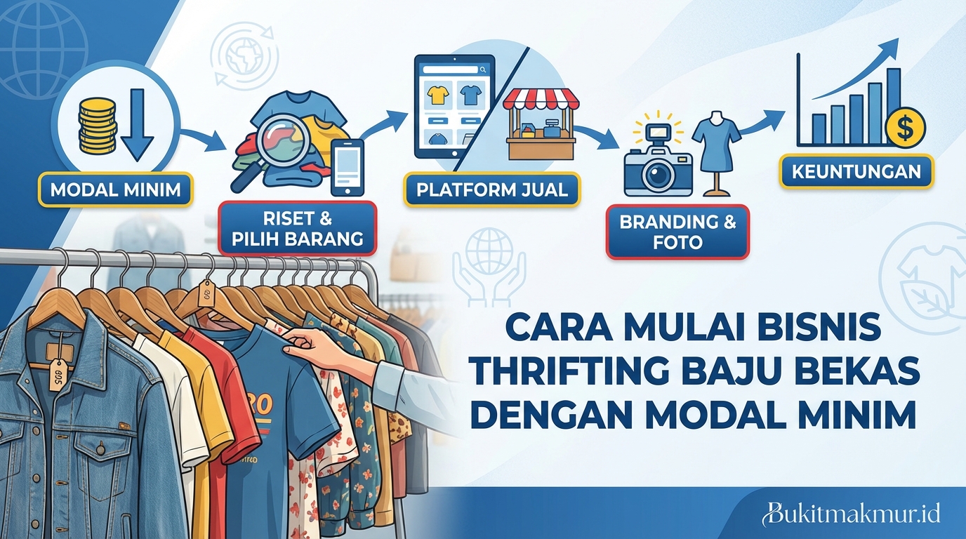 Cara Mulai Bisnis Thrifting Baju Bekas dengan Modal Minim