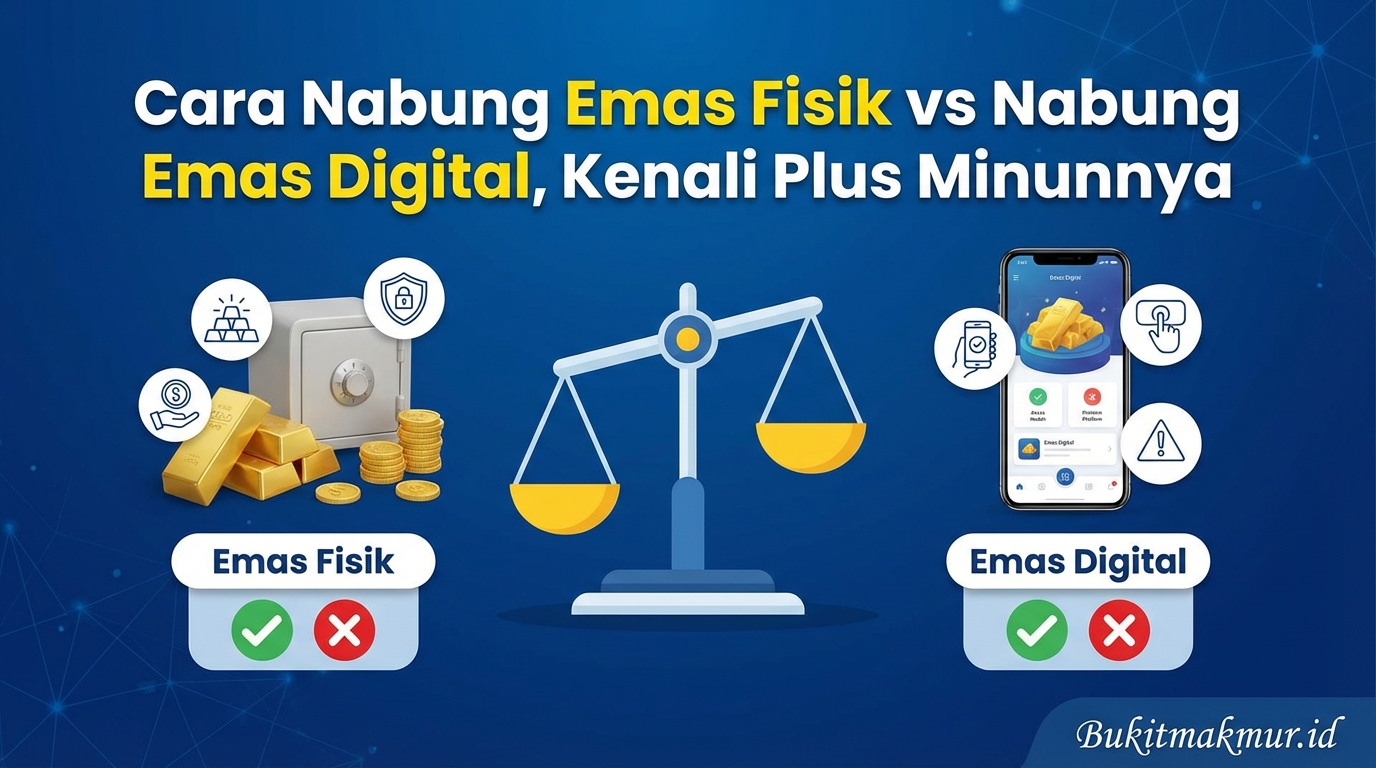 Cara Nabung Emas Fisik vs Nabung Emas Digital, Kenali Plus Minusnya
