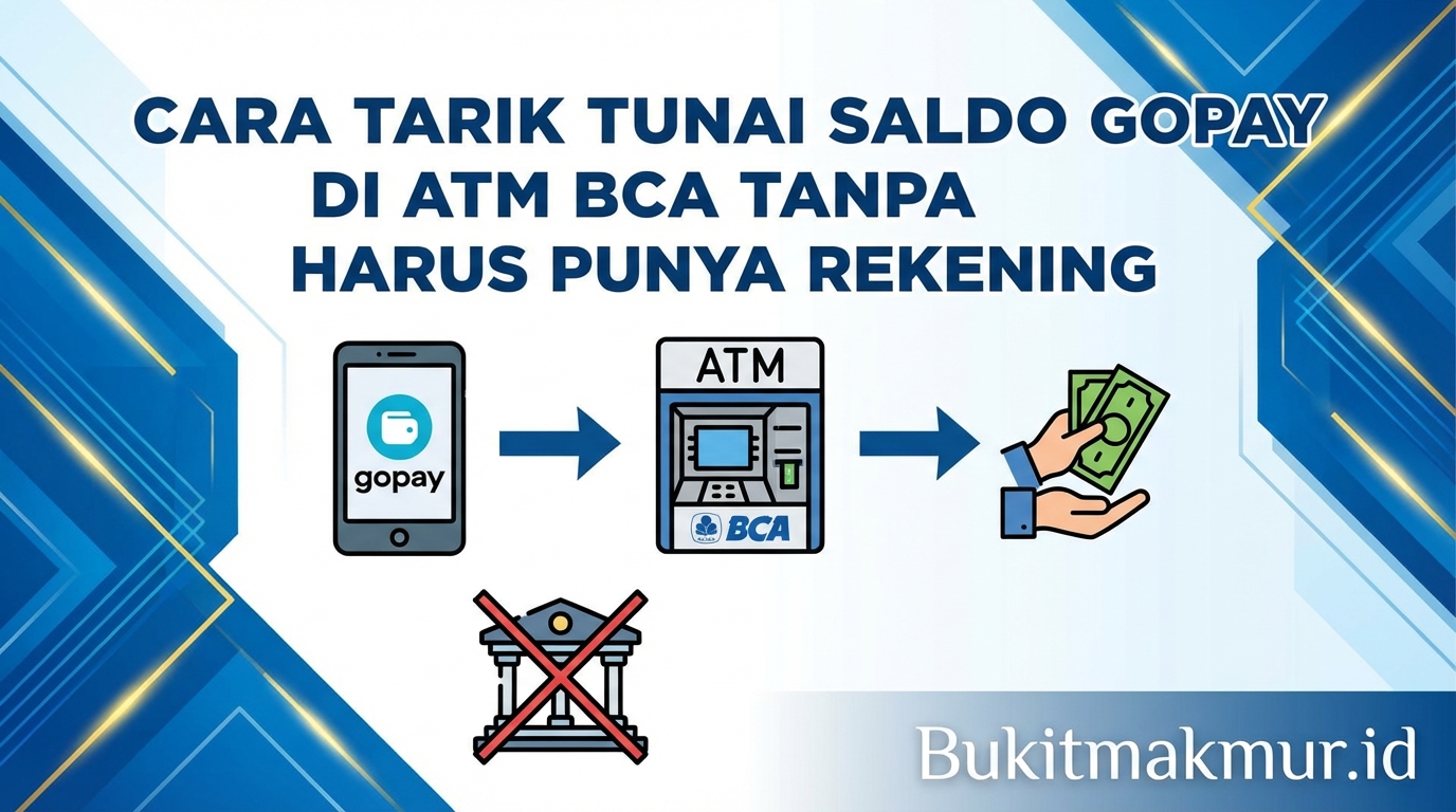Cara Tarik Tunai Saldo GoPay di ATM BCA Tanpa Harus Punya Rekening
