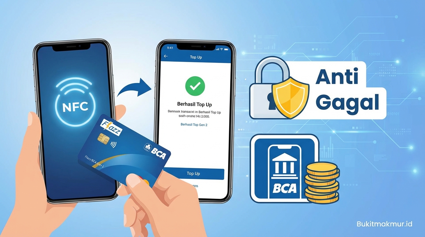 Cara Top Up Flazz BCA Gen 2 Lewat HP Berfitur NFC Anti Gagal