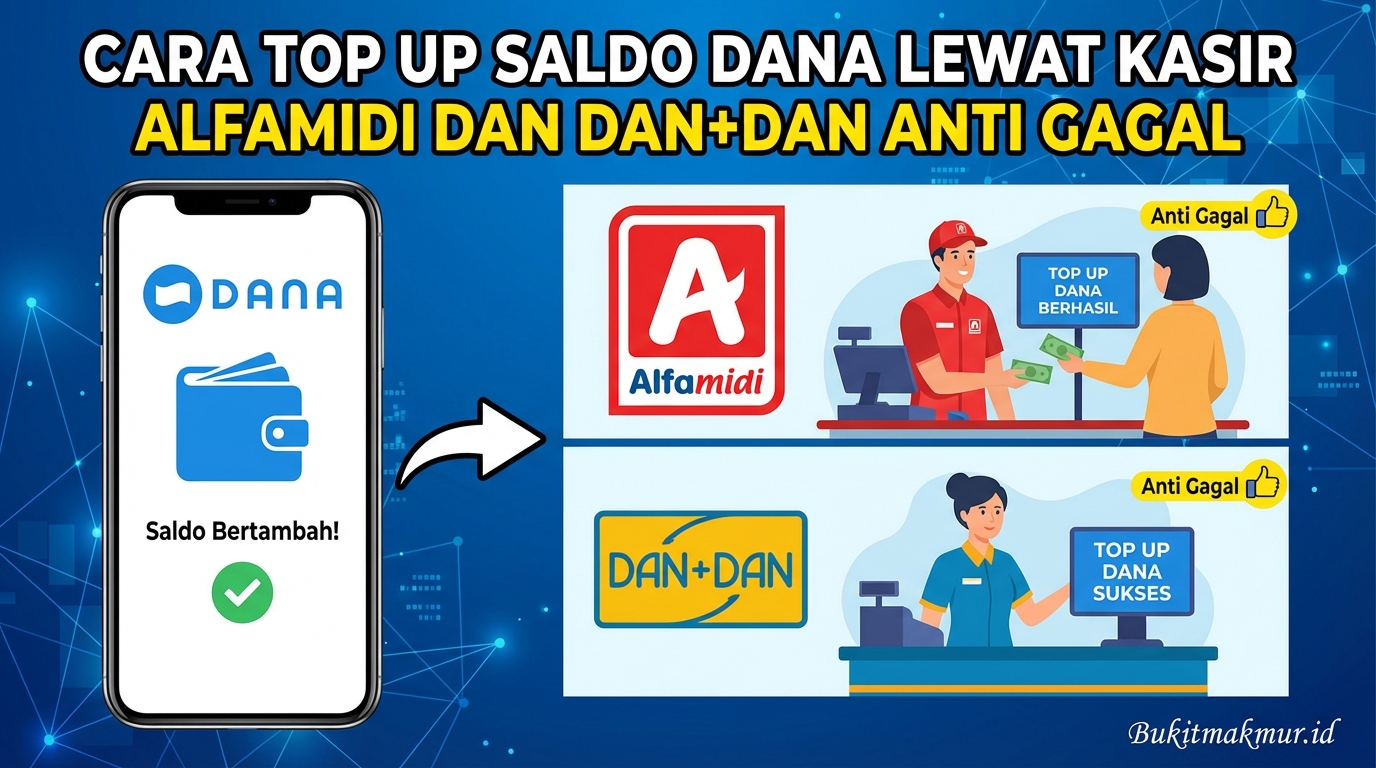 Cara Top Up Saldo DANA Lewat Kasir Alfamidi dan Dan+Dan Anti Gagal