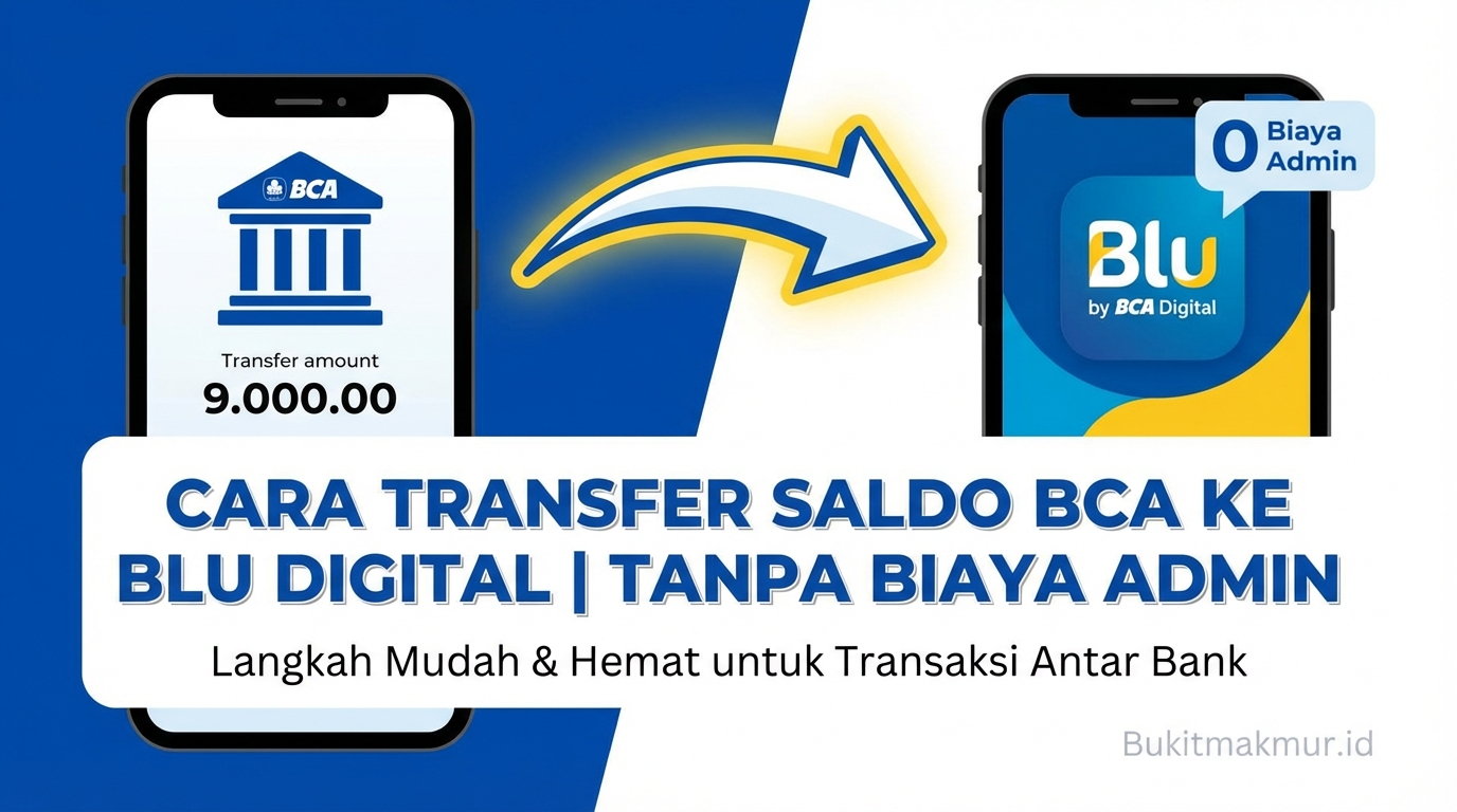 Cara Transfer Saldo BCA ke Blu by BCA Digital Tanpa Biaya Admin