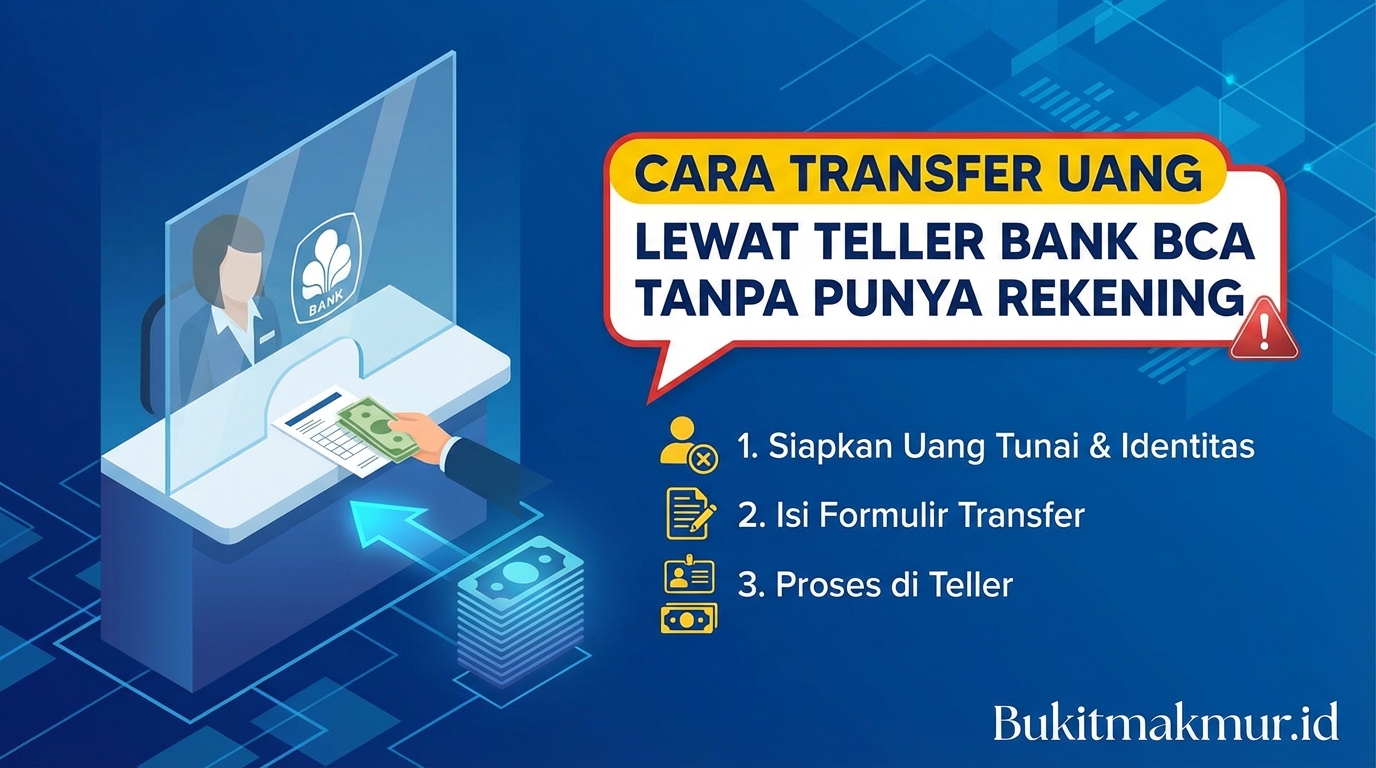 Cara Transfer Uang Lewat Teller Bank BCA Tanpa Punya Rekening