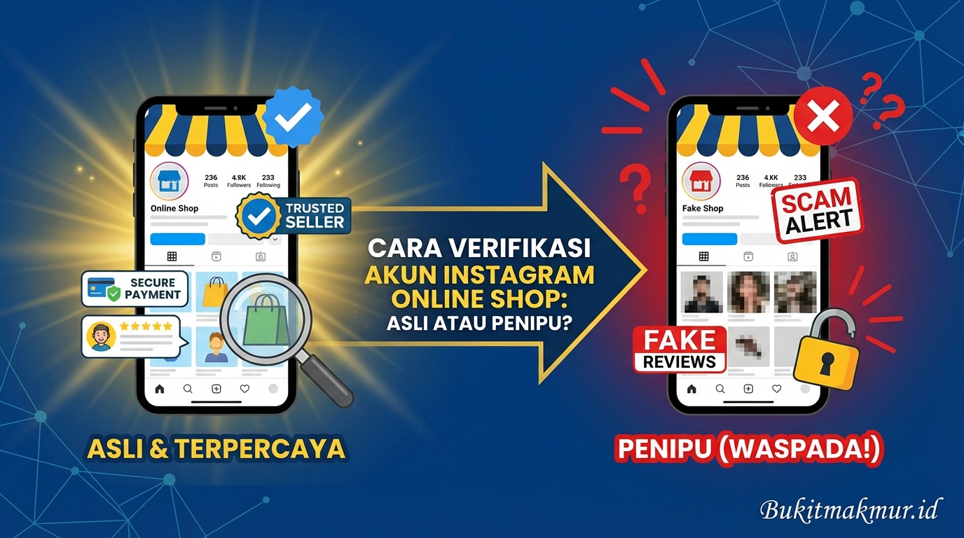 Cara Verifikasi Akun Instagram Online Shop Asli atau Penipu