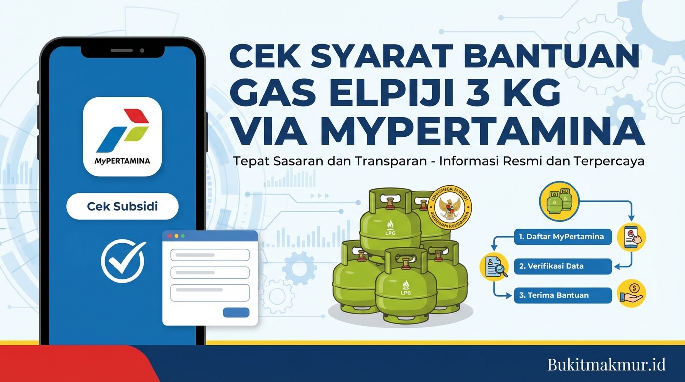 Cek Syarat Mendapatkan Bantuan Gas Elpiji 3 Kg Tepat Sasaran via MyPertamina