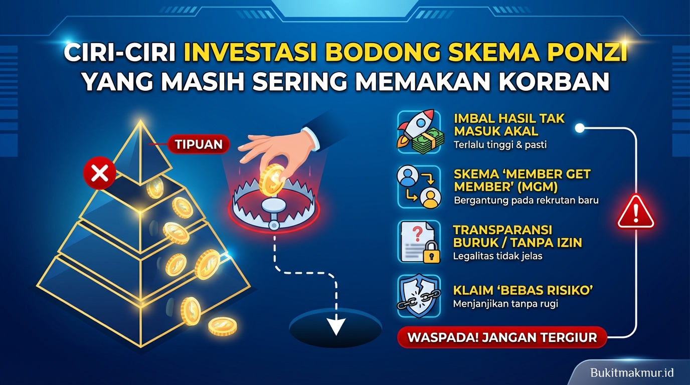 Ciri-ciri Investasi Bodong Skema Ponzi yang Masih Sering Memakan Korban