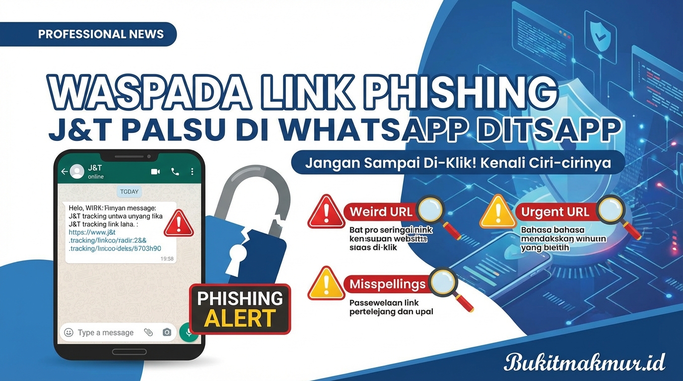 Ciri-ciri Link Phishing Paket J&T di WhatsApp, Jangan Sampai Di-Klik!