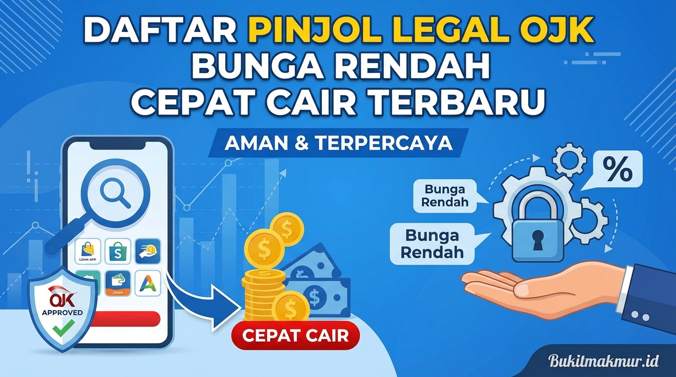 Daftar Pinjol Legal OJK Bunga Rendah Cepat Cair Terbaru (Aman & Terpercaya)