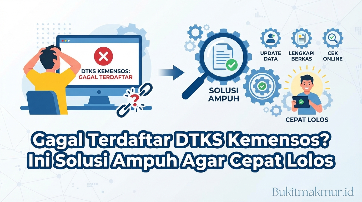 Gagal Terdaftar DTKS Kemensos? Ini Solusi Ampuh Agar Cepat Lolos