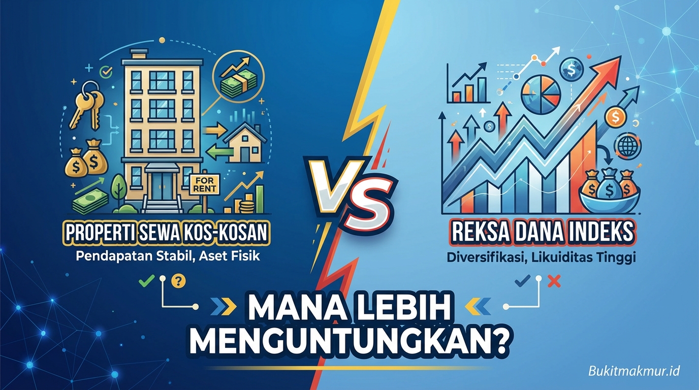 Investasi Properti Sewa Kos-kosan vs Reksa Dana Indeks, Mana Lebih Menguntungkan?
