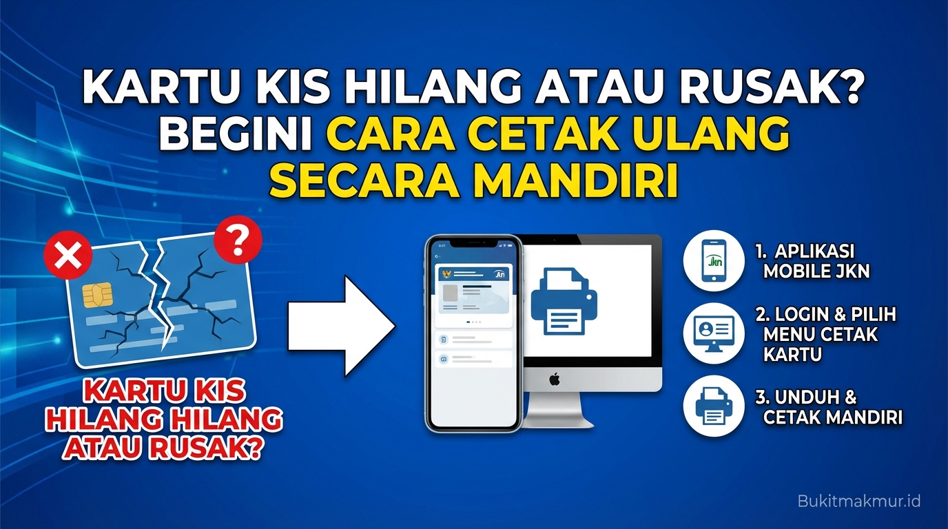 Kartu KIS Hilang atau Rusak? Begini Cara Cetak Ulang Secara Mandiri