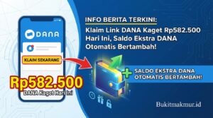 Klaim Link DANA Kaget Rp582.500 Hari Ini, Saldo Ekstra DANA Otomatis Bertambah!