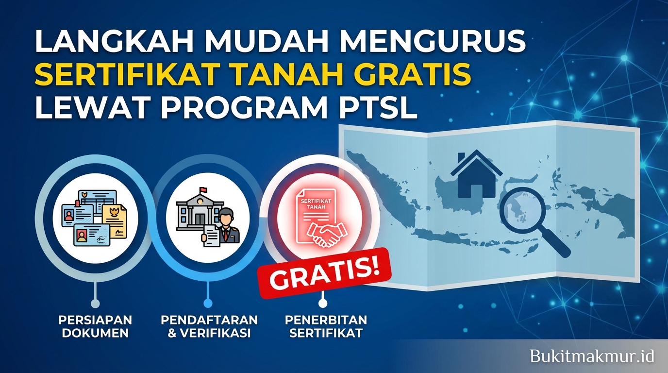 Langkah Mudah Mengurus Sertifikat Tanah Gratis Lewat Program PTSL
