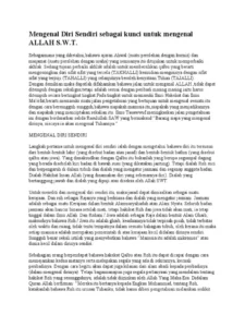 Mengenal Diri Sendiri: Kunci Menemukan Makna Hidup dan Kedekatan dengan Tuhan