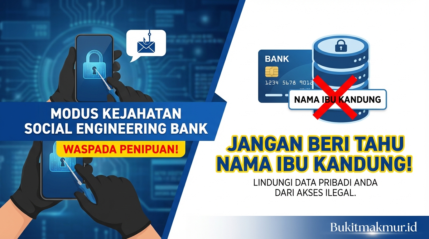 Modus Kejahatan Social Engineering Bank, Jangan Beri Tahu Nama Ibu Kandung!