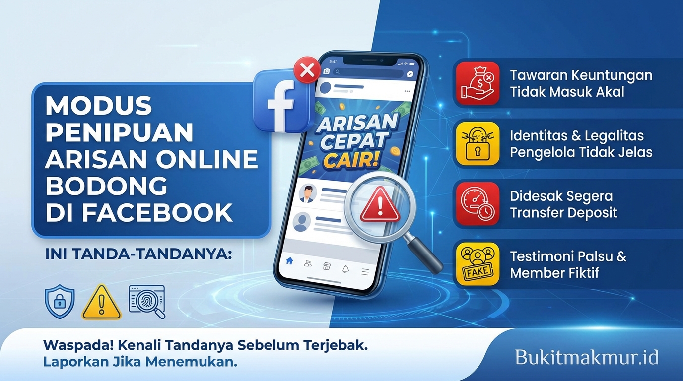 Modus Penipuan Arisan Online Bodong di Facebook, Ini Tanda-tandanya