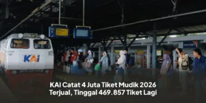 Mudik Lebaran 2026 - 4,7 Juta Tiket Kereta Api Terjual Habis