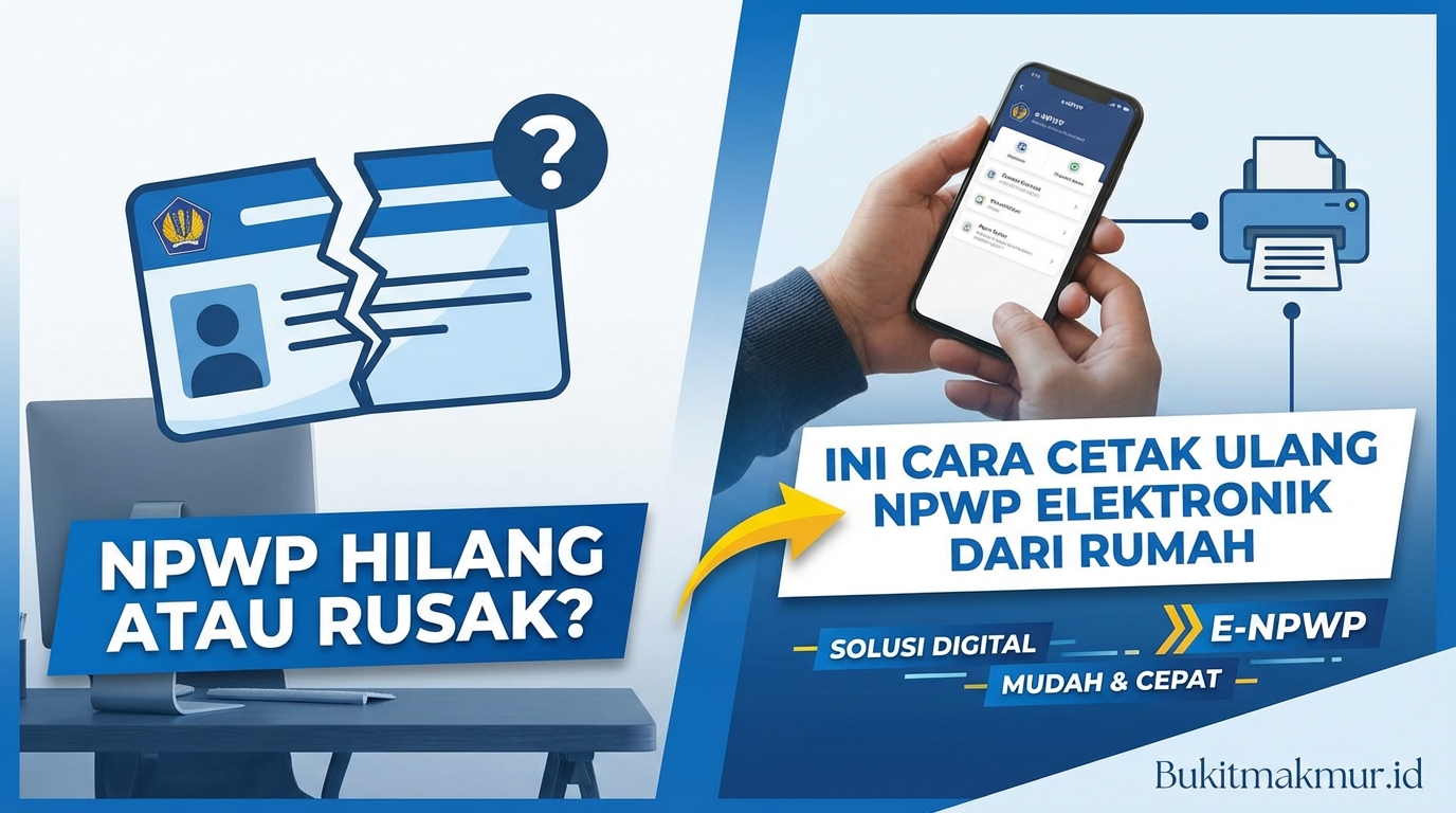 NPWP Hilang atau Rusak? Ini Cara Cetak Ulang NPWP Elektronik dari Rumah